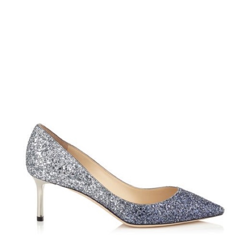Jimmy Choo Romy 60 Navy/Silver Pumps 5.5